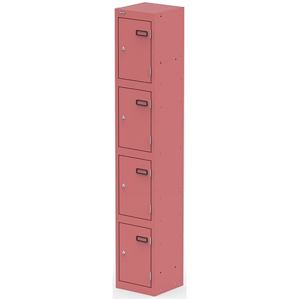 Qube Locker 4 Door 1800mm High Antique Pink
