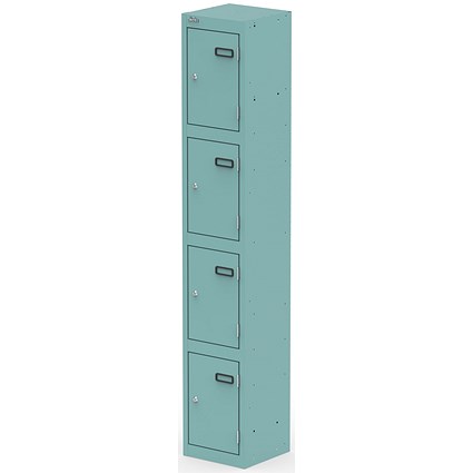 Qube Locker 4 Door 1800mm High Pastel Turquoise
