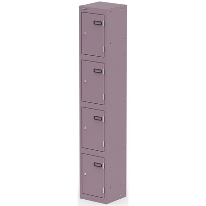 Qube Locker 4 Door 1800mm High Pastel Violet