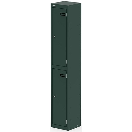 Qube Locker 2 Door 1800mm High British Racing Green