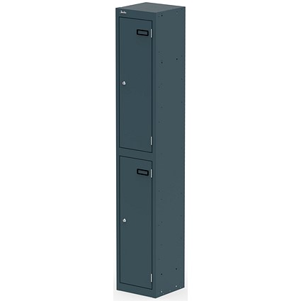 Qube Locker 2 Door 1800mm High Ocean Cobalt