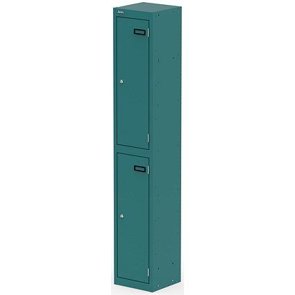 Qube Locker 2 Door 1800mm High Verdigris