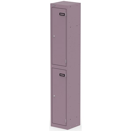 Qube Locker 2 Door 1800mm High Pastel Violet