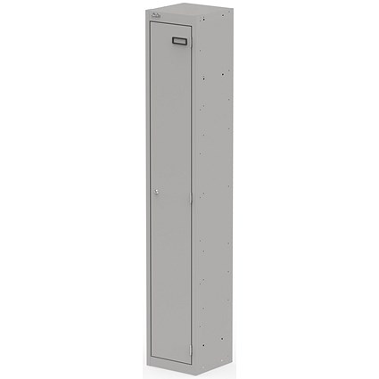 Qube Locker 1 Door 1800mm High Goose Grey