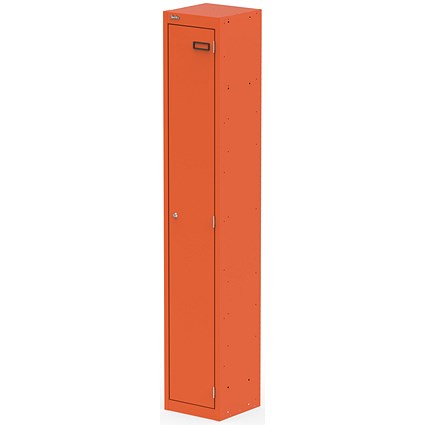 Qube Locker 1 Door 1800mm High Sienna Orange