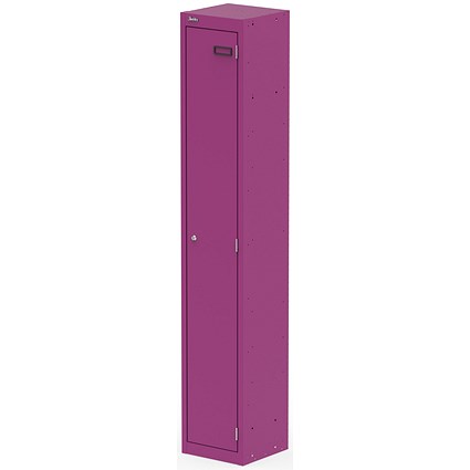 Qube Locker 1 Door 1800mm High Traffic Purple