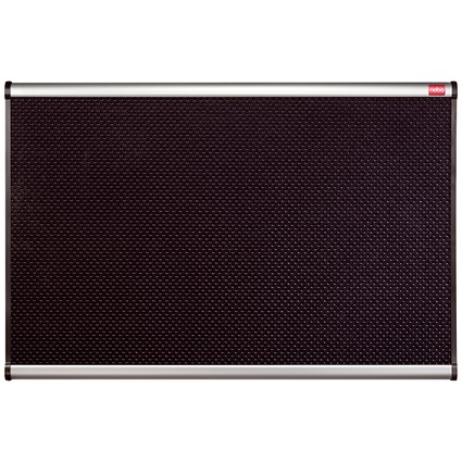 Nobo Prestige Foam Noticeboard, Aluminium Frame, 900x600mm, Black