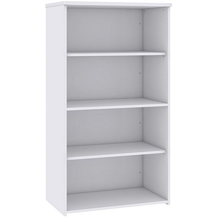 Momento Medium Tall Bookcase - White
