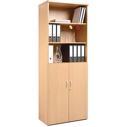 Momento Tall Open Top Display Cupboard - Maple