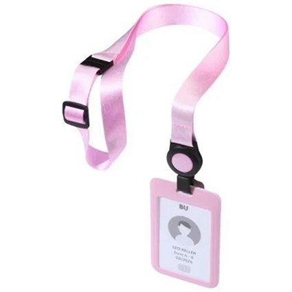 Adjustable Combo Lanyard - Pink