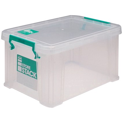StoreStack Storage Box, 1.7 Litres, Clear