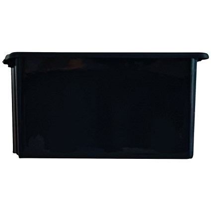 StoreStack Recycled Medium Box, 34 Litres, Black StoreStack Recycled Medium Box, 34 Litres, Black