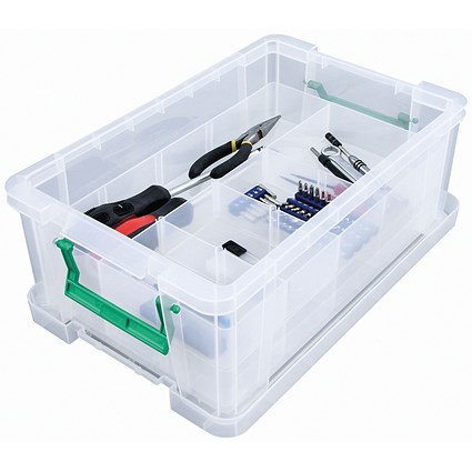 StoreStack Storage Box, 10 Litres, Clear