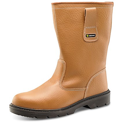 Beeswift Rigger Lined Boots, Tan, 7