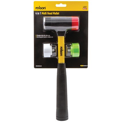 Rolson 4-in-1 Multi Head Mallet Pack of 6 10550