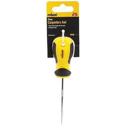 Rolson Carpenters Awl with Soft Grip Handle 75mm Pack of 20 48570