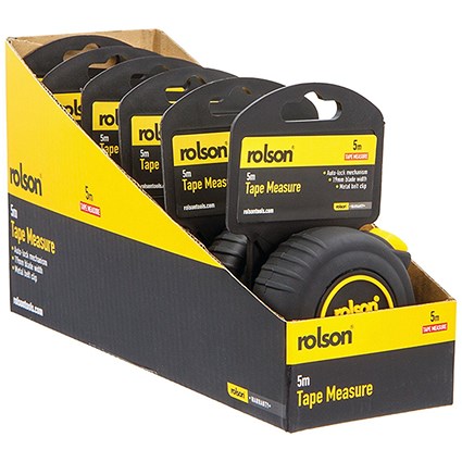 Rolson Tape Measure 5m Pack of 6 50565