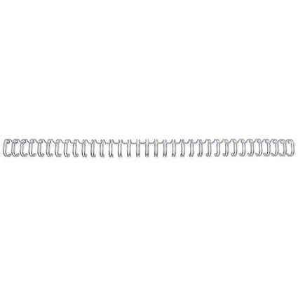 GBC WireBind Binding Wires, 23 Loop, 2:1 No.20, A4, White, Pack of 100