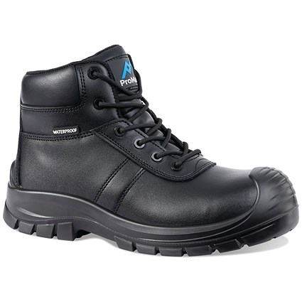 ProMan Baltimore Waterproof Safety Boots, Black, 11