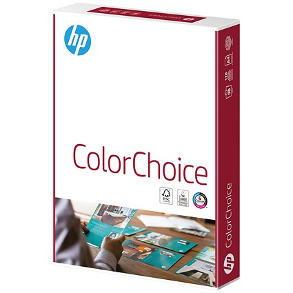 HP A3 Smooth Colour Laser Paper, White, 120gsm, Ream (250 Sheets)