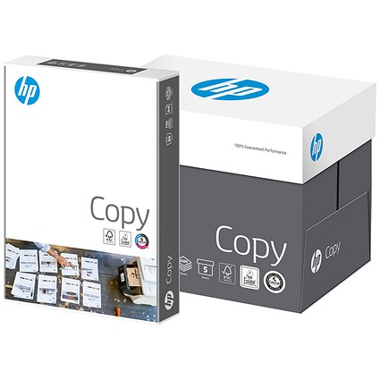 HP A4 White Copy Paper, 80gsm, Box (5 x 500 Sheets)