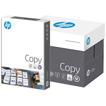 HP A4 White Copy Paper, 80gsm, Box (5 x 500 Sheets) HP A4 White Copy Paper, 80gsm, Box (5 x 500 Sheets)