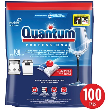 Finish Quantum Professional All In One Dishwasher Tablets, Pack of 100
