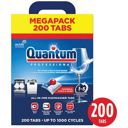 Finish Quantum Professional All In One Dishwasher Tablets, Pack of 200