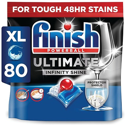 Finish Powerball Ultimate Dishwasher Tablets x80 Pack of 5