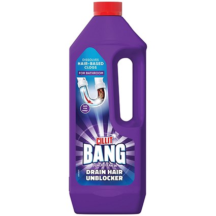 Cillit Bang Power Cleaner Drain Unblocker 1 Litre (Pack of 8)