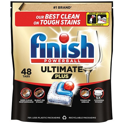 Finish Ultimate+ Dishwasher Tablets 48 Tablets Fresh Pack of 6