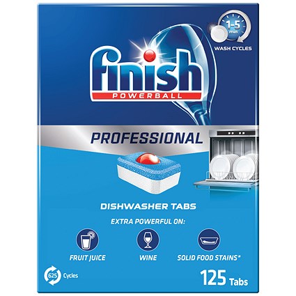 Finish Powerball Professional Dishwasher Tablets, 125 Tablets