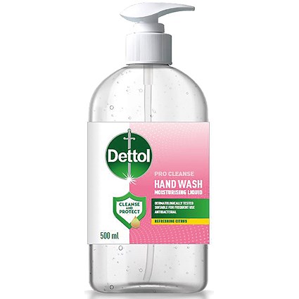 Dettol Pro Cleanse Antibacterial Liquid Hand Soap, 500ml