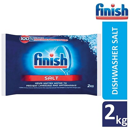 Finish Dishwasher Salt Bag, 2kg, Pack of 8