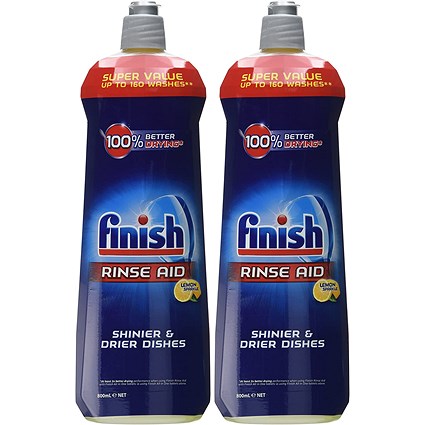 Finish Rinse Aid, 800ml, Pack of 12