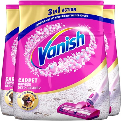 Vanish Gold Powder Carpet Cleaner 650g (Pack of 3)