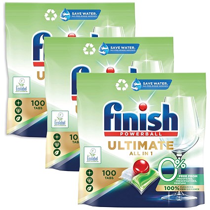 Finish Ultimate All in One Dishwasher Tablets, 3 Pack Saver Bundle