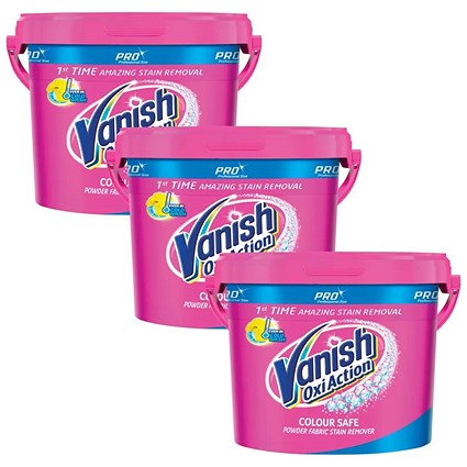 Vanish Oxi Action Stain Remover Powder For Colours, 2.4kg - 3 Pack Saver Bundle
