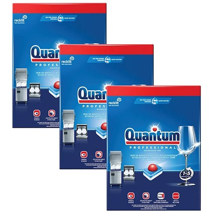 Finish Quantum Professional Dishwasher Tablets, Pack of 125 - 3 Pack Saver Bundle