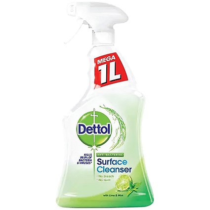 Dettol Antibacterial Surface Cleanser 1L Lime and Mint (Pack of 6)