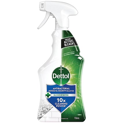 Dettol Mould and Mildew Remover Trigger Spray 750ml Pack of 6