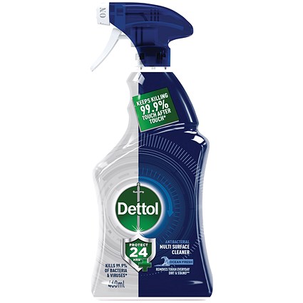 Dettol 24 Hour Protect Multi Surface Cleaner, Ocean Fresh, 460ml