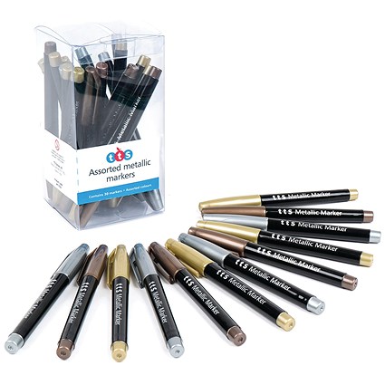 Metallic Markers Assorted (Pack of 12)