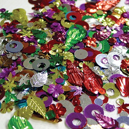 Sequin Mix Large 500g Assorted