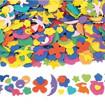 Foam Pieces Assorted (Pack of 1000)