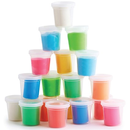 Soft Modelling Dough Pots 100g Assorted (Pack of 18)