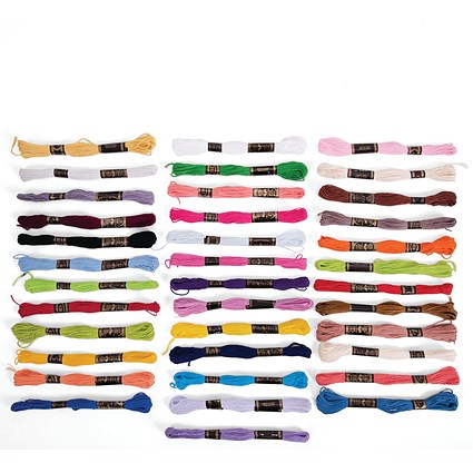 Standard Embroidery Cotton Assorted (Pack of 36)