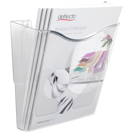 Deflecto Crystal Portrait Literature Holder A4 Deflecto Crystal Portrait Literature Holder A4