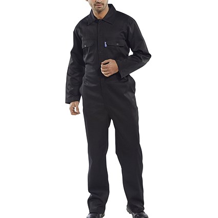 Beeswift Regular Boilersuit, Black, 38