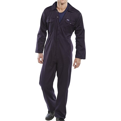 Beeswift Regular Boilersuit, Navy Blue, 48 Beeswift Regular Boilersuit, Navy Blue, 48